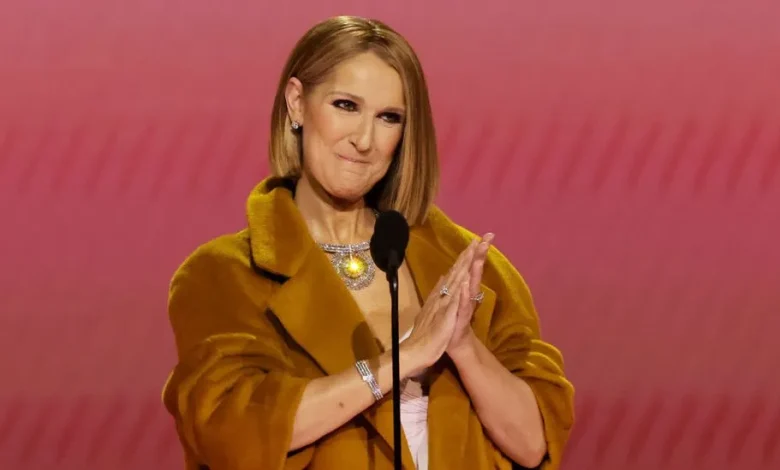 Celine Dion makes surprise appearance at Grammy awards