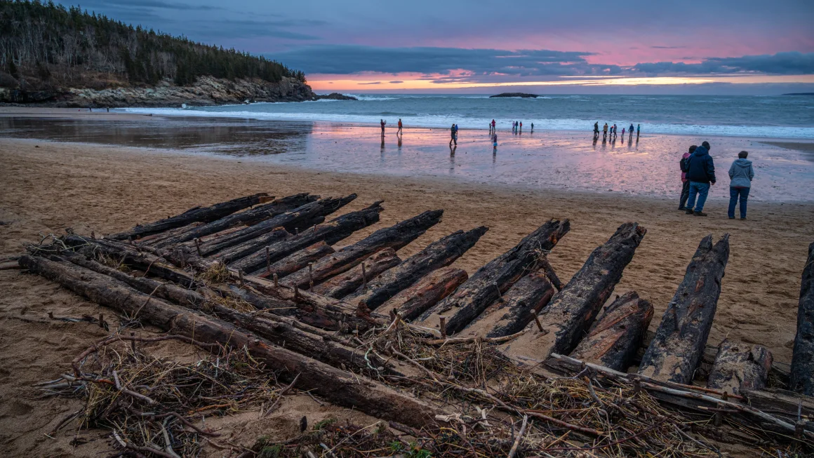 Storm provides a rare glimpse of a 112-year-old shipwreck
